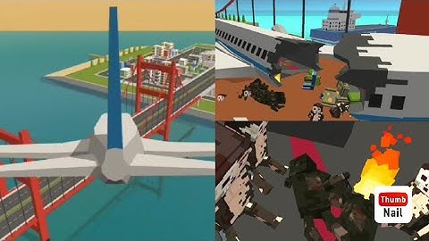 simple sandbox 2 plane crash simulation #simplesandbox2  #roblox #planecrash