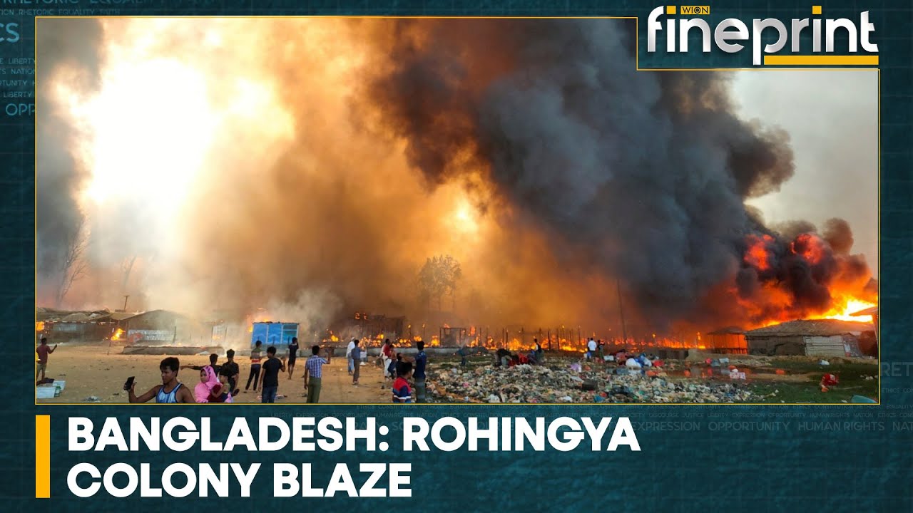 Massive fire at Rohingya camp in Cox’s Bazar | Latest World News | English News | Top News | WION