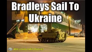 60 Bradley Fighting Vehicles Embarked on US Ship for Ukraine | Can Russia Legally Sink This Ship?
