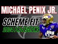 Michael Penix Jr Atlanta Falcons Scheme Fit & 2024 Projections NFL Draft Analysis