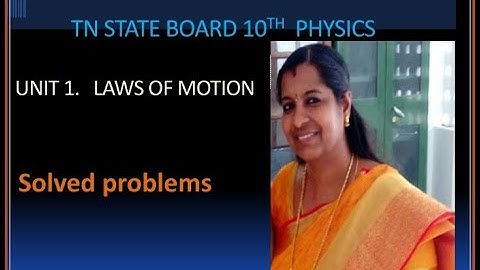 Laws of motion Solved problem 1