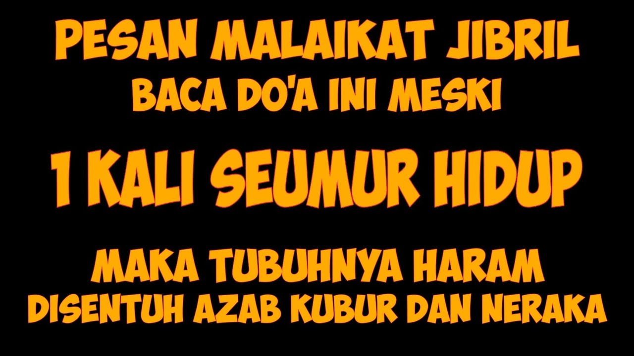 USIA 50 KEATAS WAJIB Tahu! Baca Doa Ini 1X, Dijamin Selamat dari Azab Kubur & Api Neraka