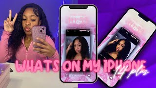 WHATS ON MY IPHONE 14 PLUS| ios 17 + app recommendations|| IAMSANAII