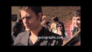 Paul Wesley - Signing Autographs at the \