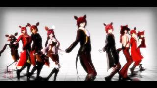 MMD Five nights at Freddy's TOO MANY FOXY MODEL'S