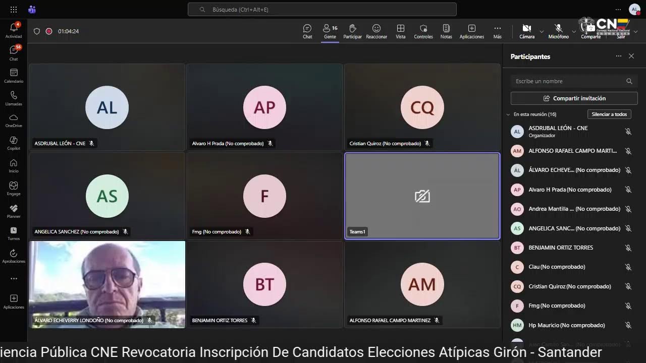 Audiencia Pública CNE Revocatoria Inscripción de Candidatos Elecciones Atípicas Girón - Santander