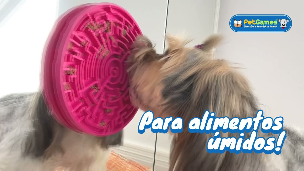 Tapete De Lamber Comer p/ Cães E Gatos Pet Games Labirinto P em