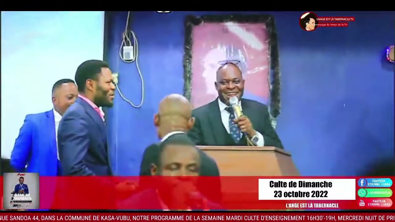 LE CONCERT DE PASTEUR DAVID MUYAKA DITUTU A L'ANGE EST LA TABERNACLE AVEC LE PASTEUR ETIENNE LUABA