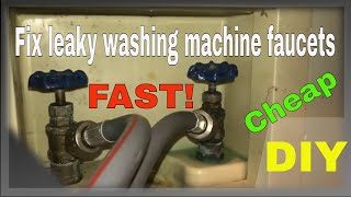 How to fix leaky washing machine faucets!  ForceTV 050
