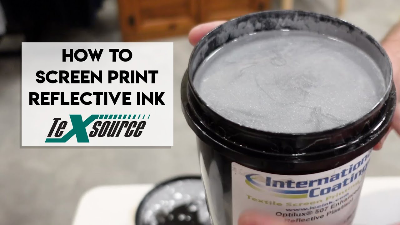 How to Screen Print Reflective Ink 