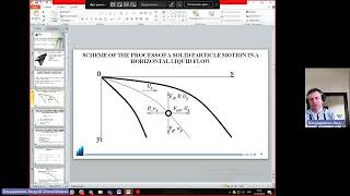 Studying the interaction process of a solid particles flow with the hydraulic classifier flowing par