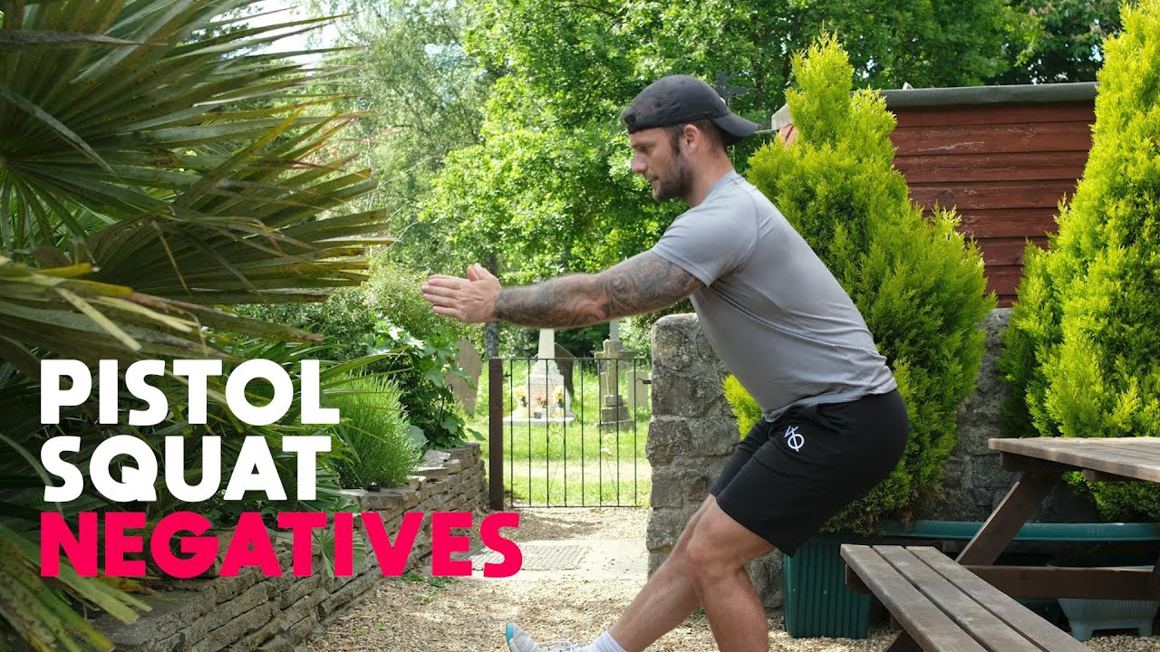 Pistol Squat Negatives - YouTube
