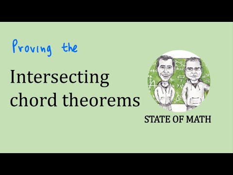 Intersecting chords theorems - Proving the theorems