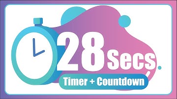 28 Seconds countdown Timer ⏱ with Alarm 🚨 (The Moments)