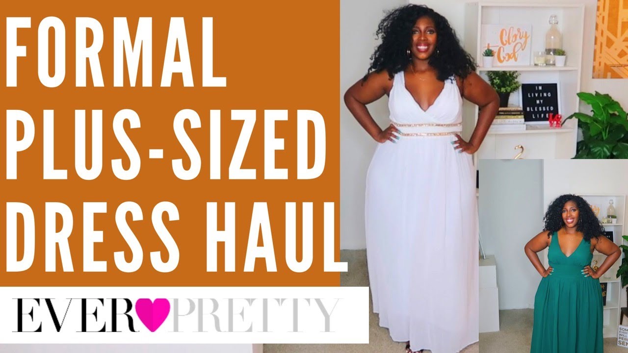 FORMAL PLUS-SIZED EVER PRETTY DRESS ...