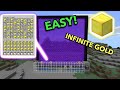 EASIEST GOLD FARM in Minecraft Bedrock (MCPE/Xbox/PS4/Windows10)