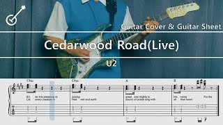 U2 - Cedarwood Road(Live) Guitar Cover, Guitar Sheet,Score, Tutorial, Lesson Resimi