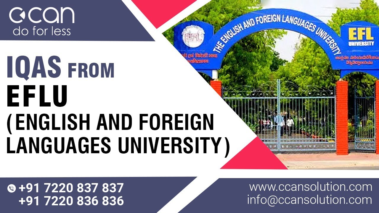 CCan Solutions/IQAS from EFLU(English And Foreign Language University)