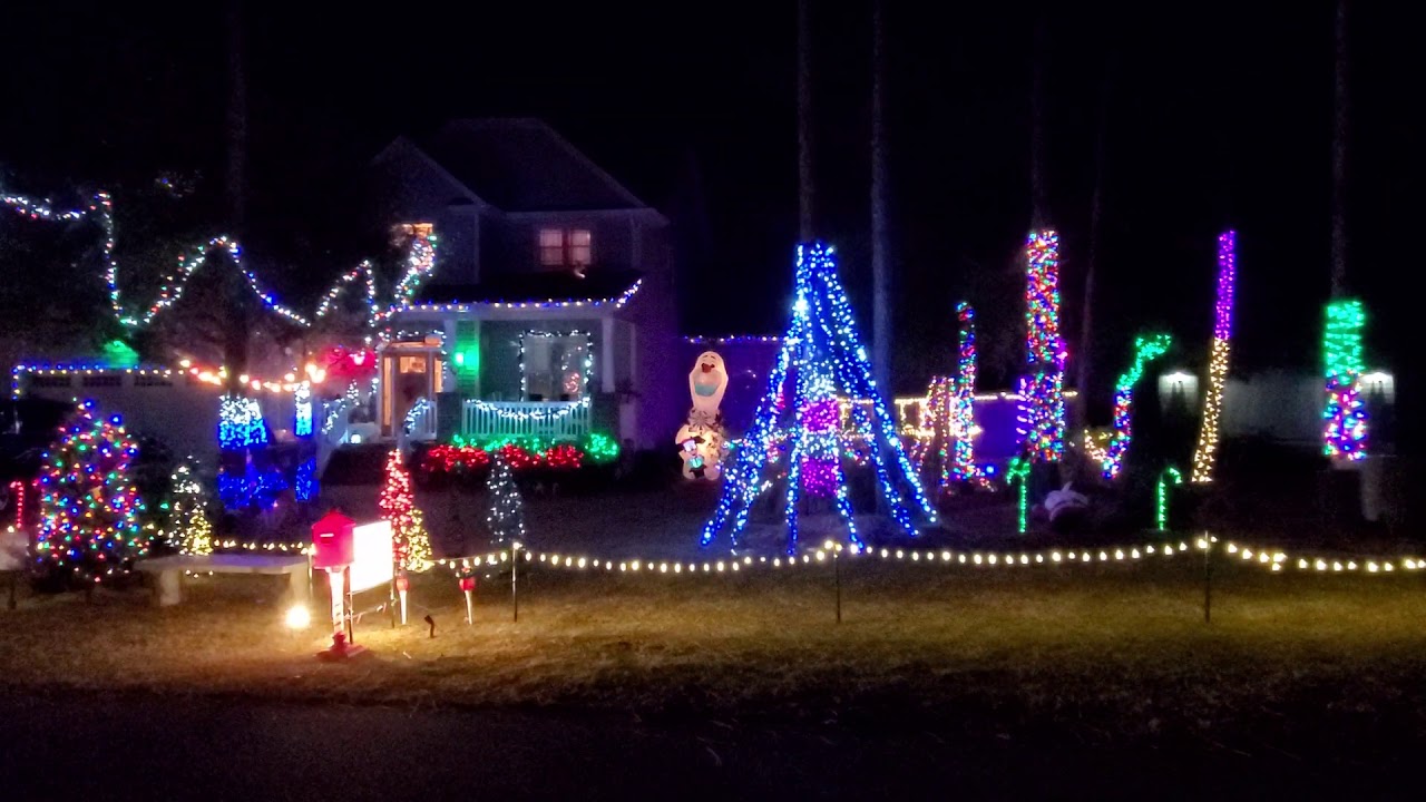 Wilmington home hosts Christmas light show YouTube