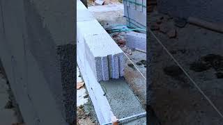 TEKNIK || Cara cerdas memasang batako dengan rapih #shorts