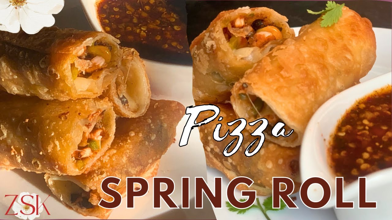 Pizza Roll | Crispy Roll With Pizza Filling | Cheesy Pizza Roll | Snakes ​