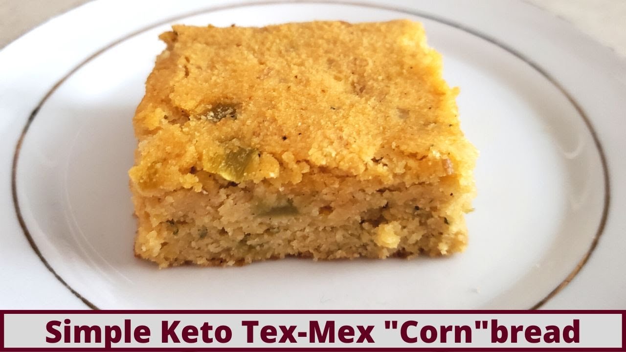 Quick And Simple Keto TexMex "Corn"bread (Nut Free And Gluten Free