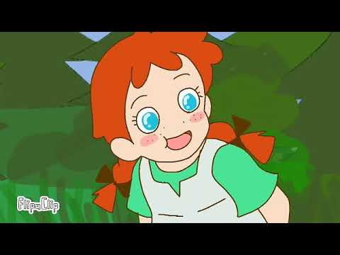 ذات الشعر الأحمر آن شيرلي بشكل مقطع كرتوني       