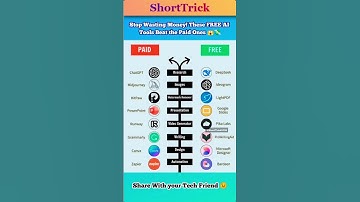 Stop Wasting Money! These FREE AI Tools Beat the Paid Ones 😱💸 #AITools #FreeAI #ProductivityHacks