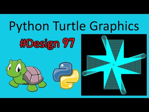 python turtle graphics tutorial || #design97  || Python graphics