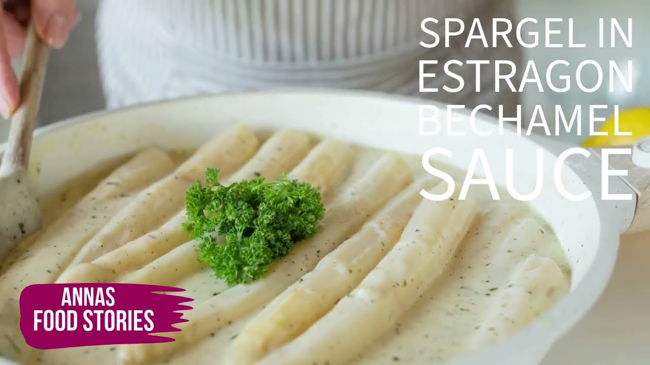Spargel in Estragon Bechamel Sauce - sehr leckeres Beilagen Rezept ...