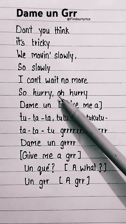 Dame Un Grrr Fantomel & Kate Linn (Lyrics   English Translation) TikTok Trend
