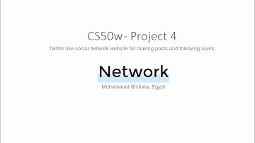 CS50w Project 4 - Network