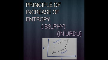 PRINCIPLE OF INCREASE OF ENTROPY (BS_PHY) (IN URDU)