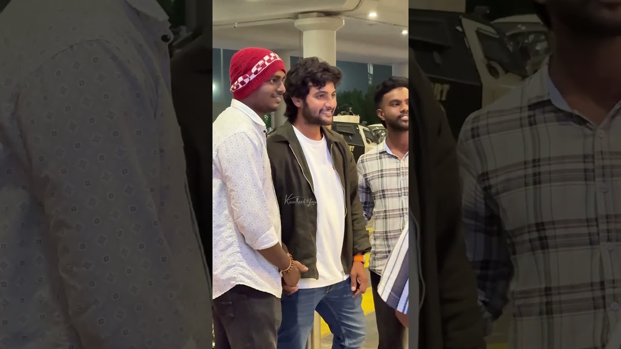 Aadi Sai Kumar papped arriving in hyd from USA