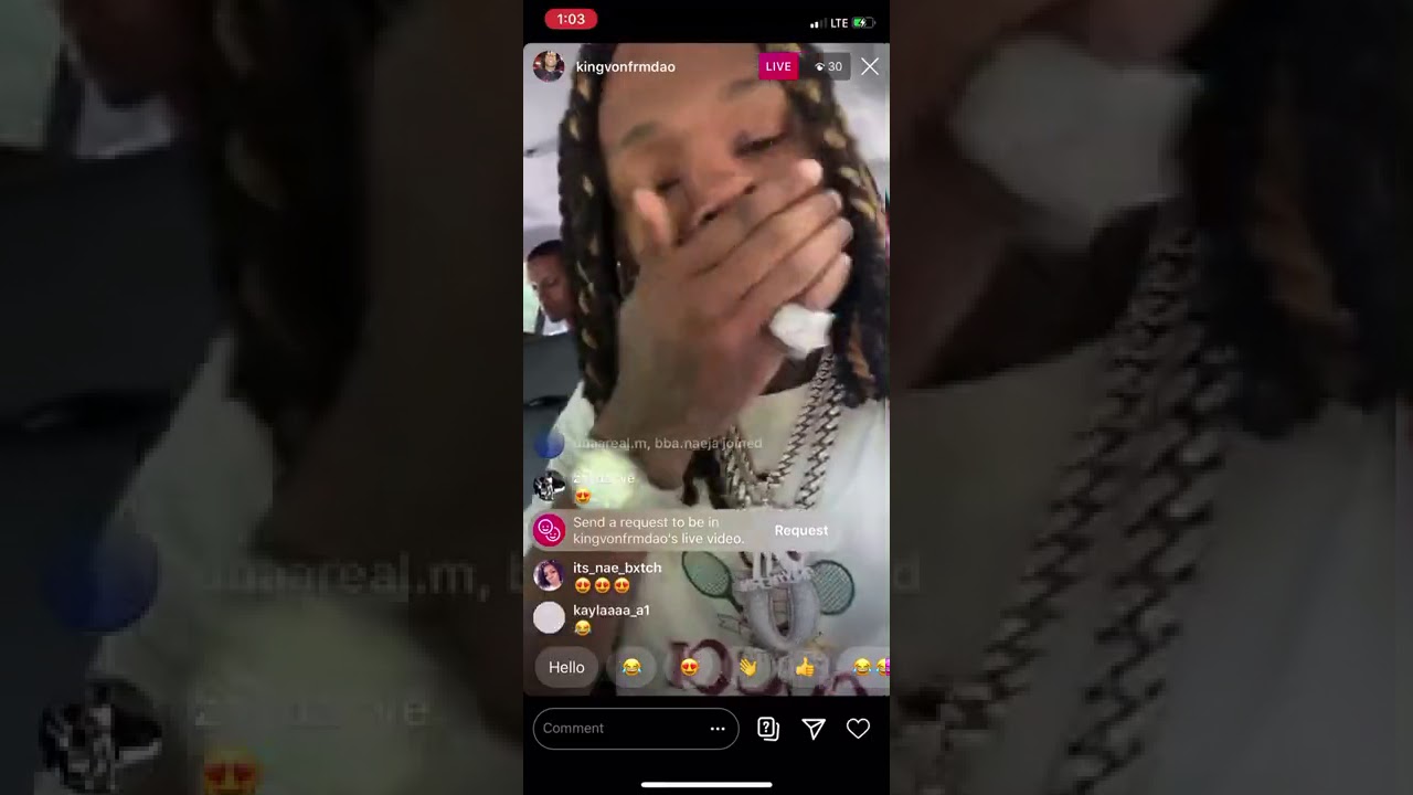 Kiveon Rapper King Von IG Live previews new song 🔥🔥🔥 - YouTube