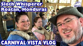 Sloths, Monkeys, Birds, and Iguanas | Carnival Vista Cruise Vlog 3 | Shore Excursion Roatan Honduras