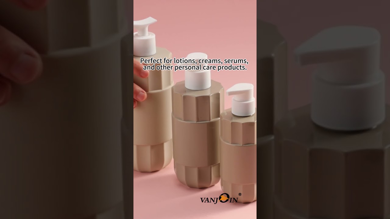 Exquisite Grey PET Lotion Pump Bottle