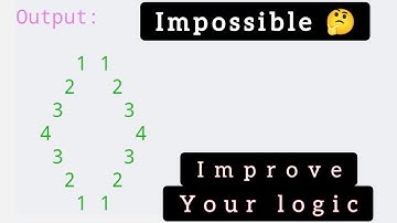 rhombus number pattern in c | logical program in c | improve logic | number pattern program