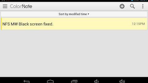 NFS MW Android Black Screen Problem Fixed..