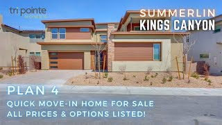 Quick Move-In Home Plan 4 at Kings Canyon For Sale by Tri Pointe Homes in Summerlin, Las Vegas, NV