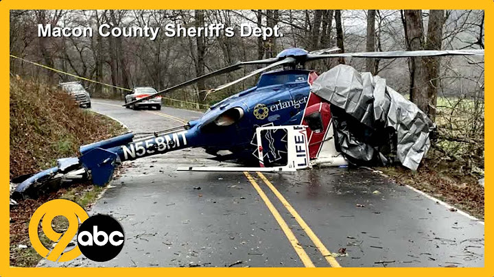 LIFE FORCE 6 crashes in NC while transporting patient; Helicopter Crash