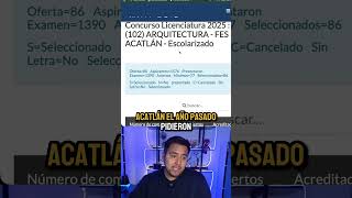 Aciertos mínimos del área 1 de la UNAM