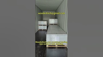 Woodedtech.com  container loading wpc outdoor wall cladding #wpcoutdoorwallcladding