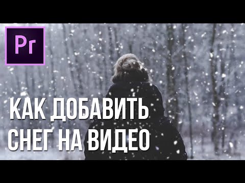 Как добавить СНЕГ на видео в Adobe Premier Pro? (футаж снег в описании)