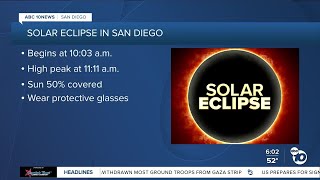 Protect your eyes: How San Diegans can safely watch the Partial Solar Eclipse Monday