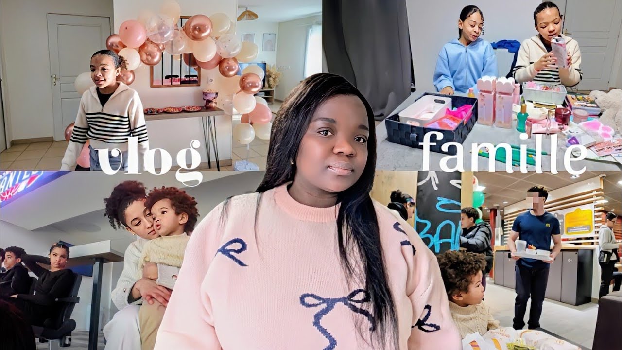 VLOG/Sortie avec la famax et les amis, c'est la fête 9 copines à la maison 😱+ haul de cadeaux 🎁🎁