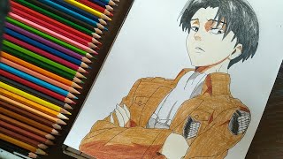 تعلم رسم ليفاي انمي هجوم العمالقة || كيفية رسم ليفاي من انمي هجوم العمالقة || رسم انمي