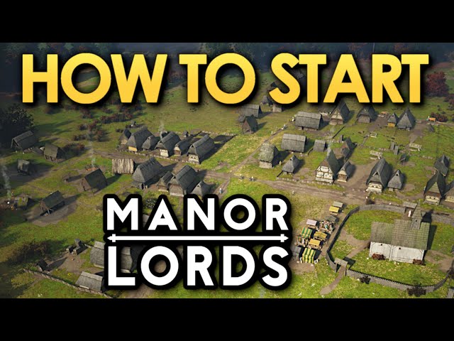 🍒How to Start a city in Manor Lords | Collect food, build homes, gain families & money | Guide #1