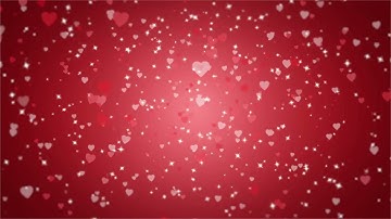 4K Abstract gradient background with red hearts shape flowing infinite loop Valentines day