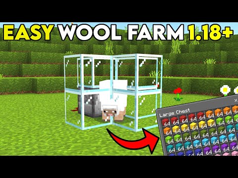 EASY AFK Wool Farm 1.18+ For Minecraft Bedrock / Java
